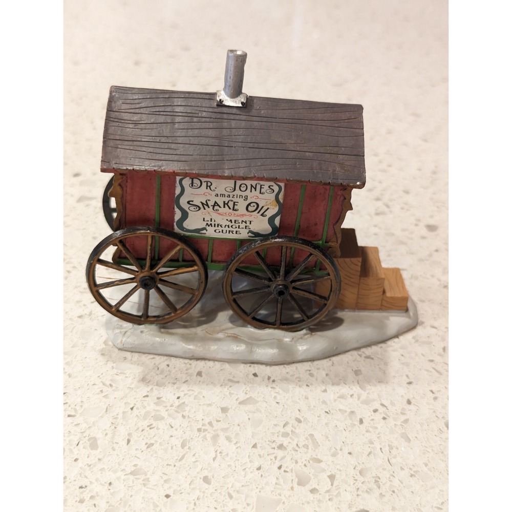 LEMAX Carnival Collection Dr.‎ Jones Miracle Cure Snake Oil Salesman Wagon Only